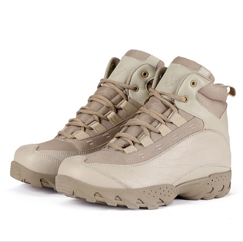 

2015  Military Boots outdoor Desert Tan combat army boots  Tactical Police boot 2 colors size39-45