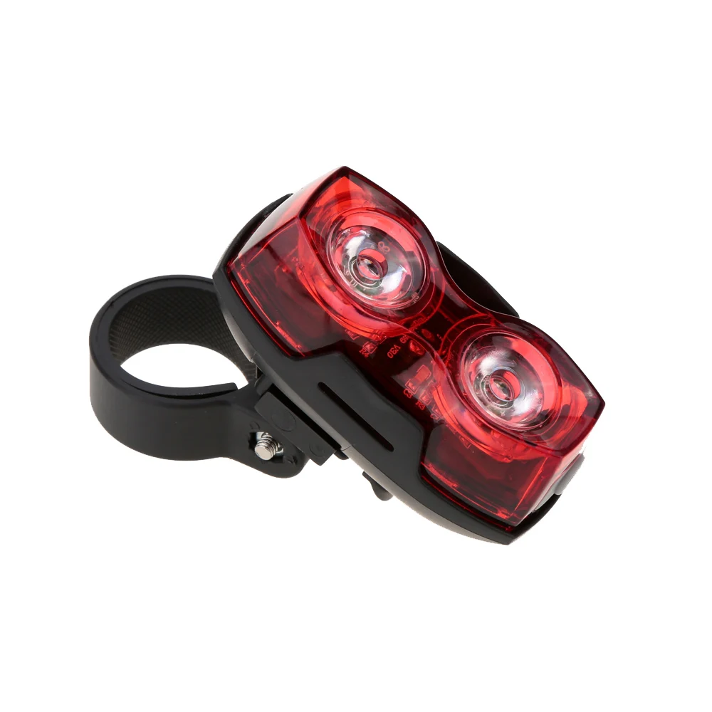 Top 1PC New Cycling 2 LED Flashing Light Lamp Safety Back Rear Tail Light Road Bike Mountain Bicycle Warning Light Of Bicycle Tool 3