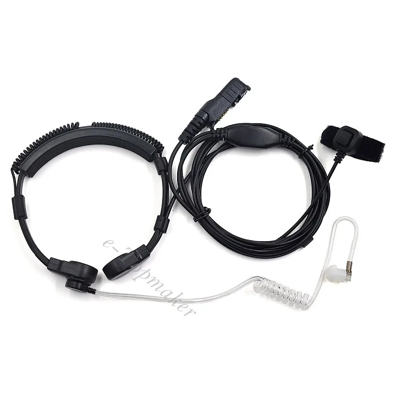 

XQF Adjustable Throat Microphone Mic Earpiece Headset for Motorola Portable Radio DP2000 DP2600 MTP3200 XiR E8600 P6620 E8608