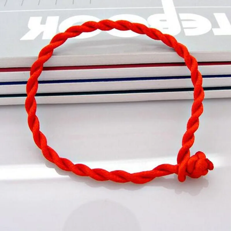New Men Bracelet Red Rope Bangle Lucky Bracelets on the Leg for Women