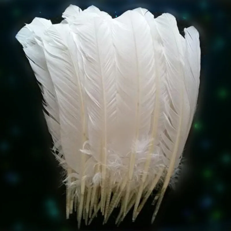 Турецкие перья 10 шт. 25-30 см длинное свадебное украшение Натуральное перо очень красивое гусиное перо