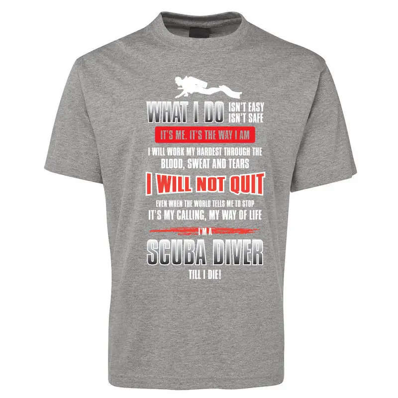 Men T-Shirt Men Clothing Plus Size New Im A Scuba Diver 100% Cotton Tee Shirt Men T-Shirt Men Clothing Plus Size New Im A Scuba Diver 100% Cotton Tee Shirt