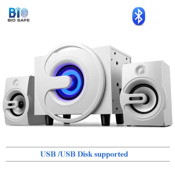

Bio Mini USB Wired Combination Speaker Channel 2.1 Bluetooth Bass Audio Powerful Notebook Computer Speakers