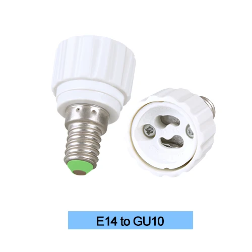 EeeToo, светодиодная лампа, цоколь E27, патрон лампы для преобразования, светильник для лампы, огнеупорный материал, G9, GU10, B22, E27, E14, адаптер для дома - Цвет: E14 to GU10