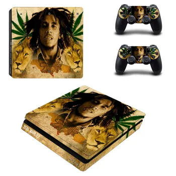 

Bob Marley PS4 Slim Skin Sticker Decal Designed for PlayStation4 Slim Console and 2 Controller Skins Sticker Vinyl