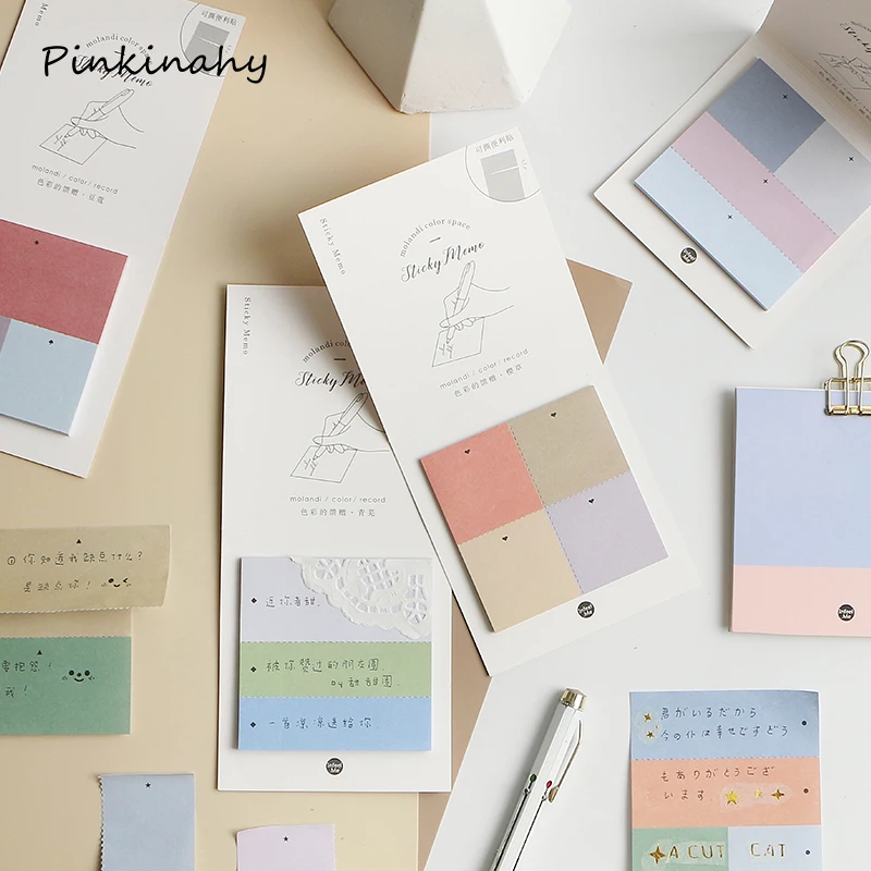 

30 Sheets Kawaii Square Shaped Memo Pad Sticky Notes Planner Stickers For Book Mark Stationery Office School Supplies BQ022