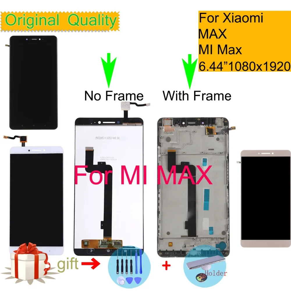 

6.44" For Xiaomi Mi MAX MiMax LCD Display Touch Screen Digitizer Panel Pantalla monitor Assembly Complete With Frame Original