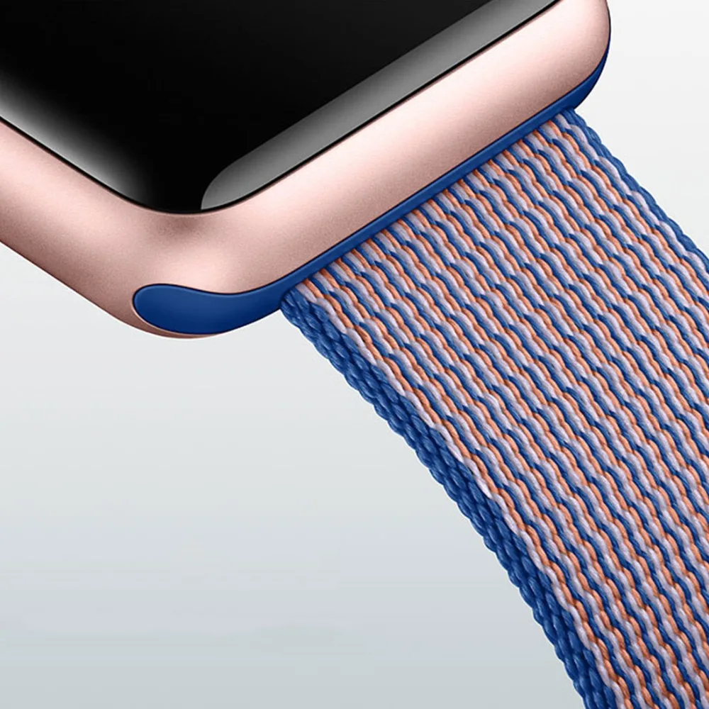 Ремешок для Apple Watch Band apple watch 4 3 42 мм 44 correa iwatch band 38 40 pulseira тканый нейлоновый