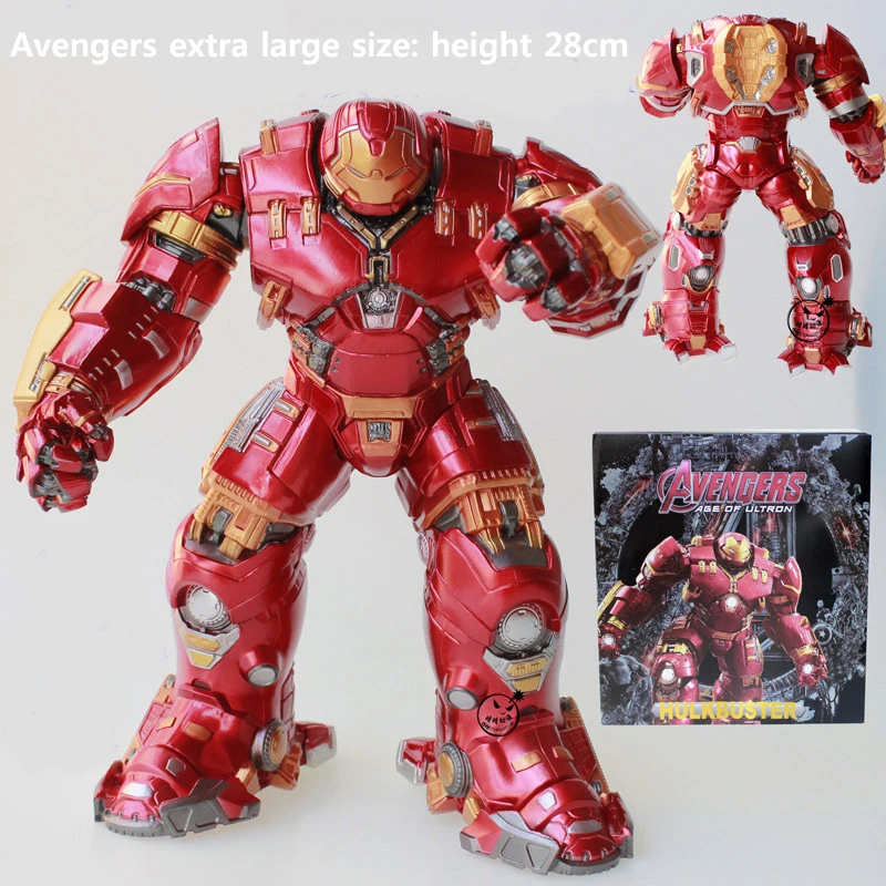 

Avengers Iron Man Hulkbuster Moive Action Figure Model 18cm Extra Size Metal Movable Shine Robot Free Shipping