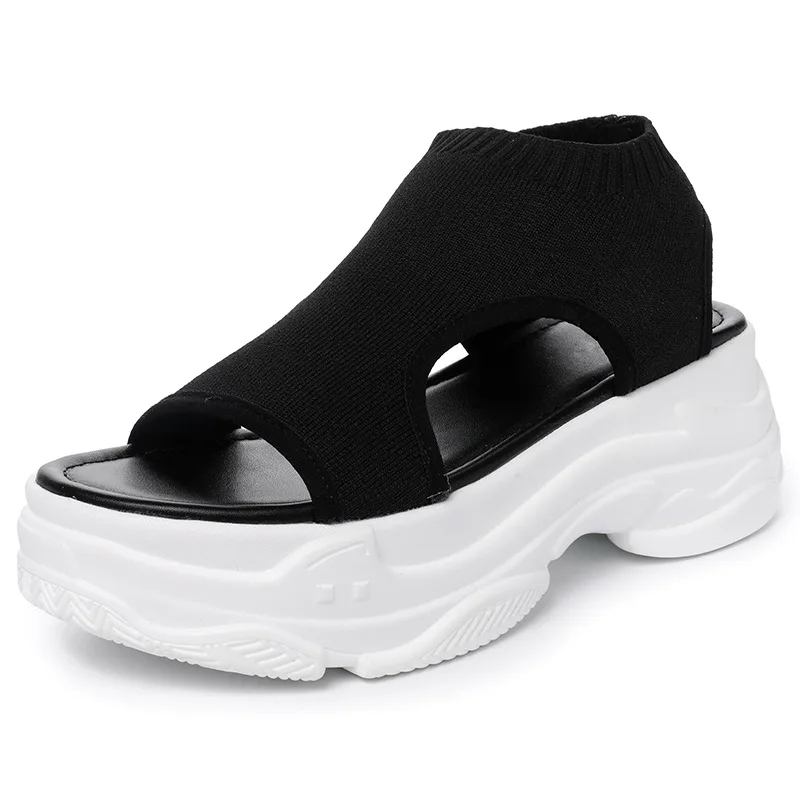 

New best-selling fashion comfortable women's shoes 2019 summer casual wild flat shoes simple thick bottom retro Roman sandals