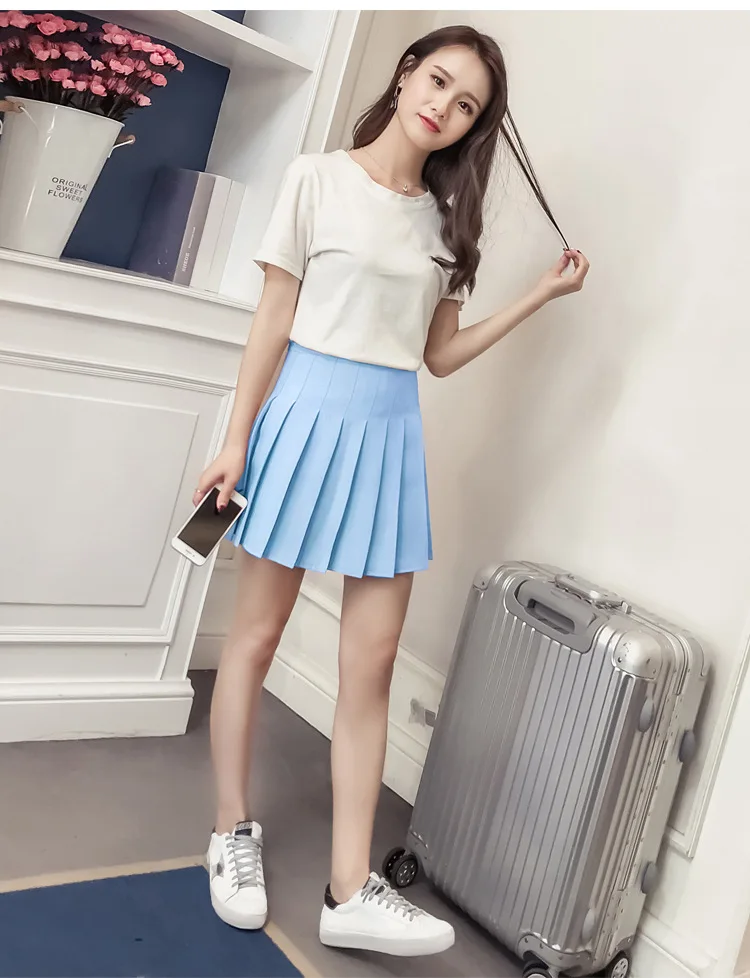 Teen Girl Pleated Skirt Harajuku Femme School Uniform For Summer Women ...