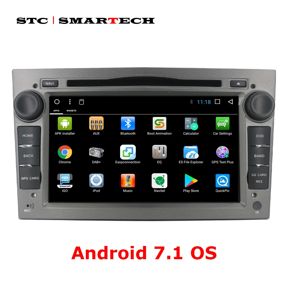 Best 2 Din Android 7.1 Car dvd player gps for Opel/Antara/VECTRA/ZAFIRA/Astra H G J Vauxhall 7 inch Quad Core car radio with CAN-BUS 2