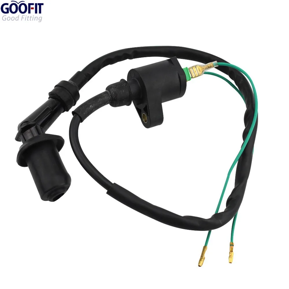 

GOOFIT 2 Pins Female Plug Ignition Coil for 50cc-125cc ATV Dirt Bike and Go Kart H053-013
