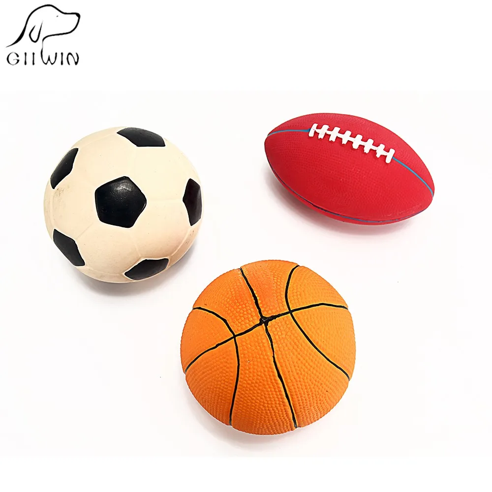 

Pet Dog Toys Solid Chew Puppy Toy Interactive Dogs Play Cat Toys Small Large Dogs Toy Dog Game Sound Ball Pet Products sj0016