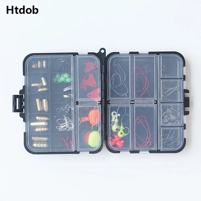 Htdob 83/128/154 шт комплект рыболовных принадлежностей включая джиг Крючки рыболовные