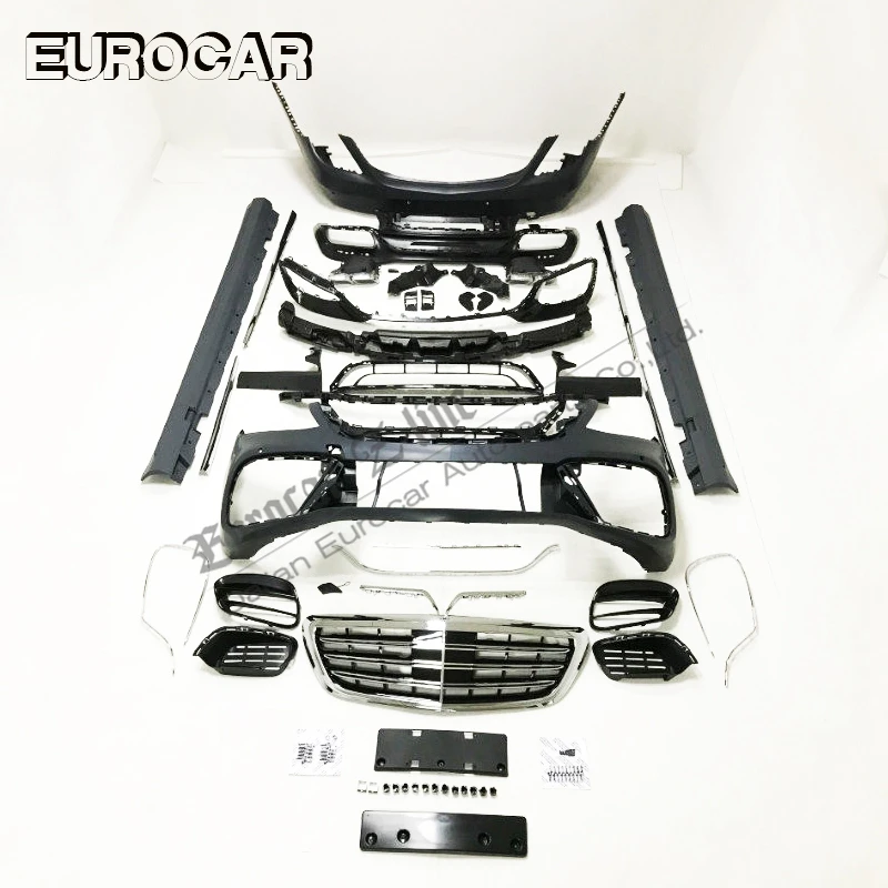 

PP S CLASS W222 body kit for W222 2017y~ S63 2018 body kits front bumpe grille rear bumper exhaust tips