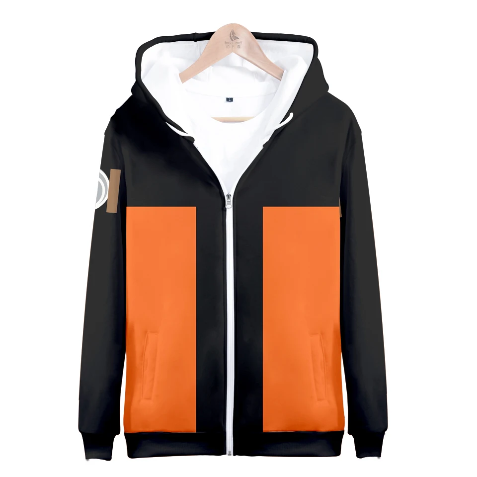 

Naruto clothes Uzumaki Naruto juvenile cos hot autumn and winter Zipper hooded sweatshirt coat unisex couple love parent-child