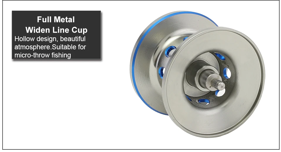 GLUREE Plastic Baitcasting Fishing Reel 13+1BB 6.31 220g Metal Line Cup Blue LeftRight Hand Lure Fishing FreshSalt Water Reel (13)