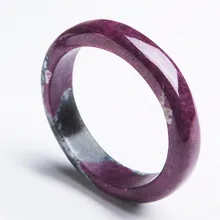 Genuine Natural Red Green Zoisite Bangle Bracelets For Women Mother’s Christmas Gift Fashion Bangle Inner Diameter 57mm