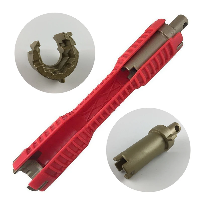 QUK 8in1 Faucet and Wrench Installer Multi-purpose Wrench Plumbing Tool For Toilet BowlSinkBathroomKitchen Plumbing and More8