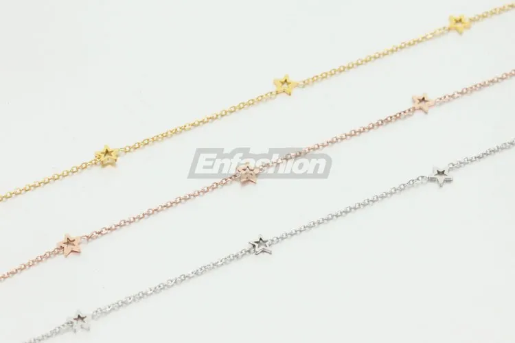Enfashion ожерелье-чокер с геометрическим треугольником и звездой золотого цвета ожерелье с подвеской из нержавеющей стали женское чокер