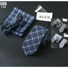 Для мужчин s связей и платок комплекты хлопок галстук комплект Для мужчин галстуком бабочкой Карманный площадь Hanky Узкие галстуки для Для мужчин Gravata тонкий Cravate