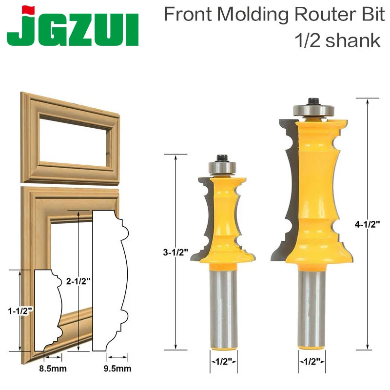 Митрофорный двери и ящик литья 2 Бит маршрутизатор Набор бит 1/2 "хвостовиком линия нож Деревообработка резак Tenon резак для