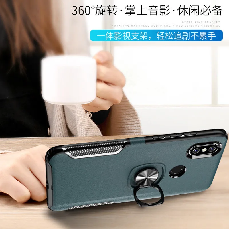 Жесткий прочный Чехол для Xiaomi Mi 8 SE чехлы жесткий чехол с магнитным кольцом и