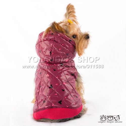 WAGETON модная одежда для собак лидер продаж! Оптом и в розницу дизайнерская одежда для домашних животных-5 цветов - Цвет: Розовый
