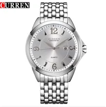 CURREN 8071 nouvelle mode casual quartz montre hommes grand cadran étanche chronographe releather montre-bracelet montres livraison gratuite