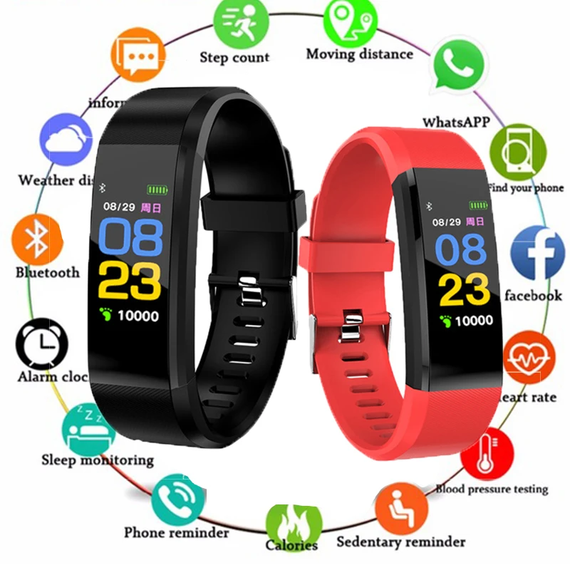 

2019 New Sport Smart Bracelet Men Smart Watch Women Fitness Tracker Smart Wristband Heart Rate Blood Pressure Monitor Smartwatch