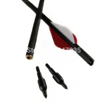 12 pcs 18 inch carbon arrow crossbow bolts Shaft I.D. 7.62mm Straightness: +/-0.003″ hunting archery bow