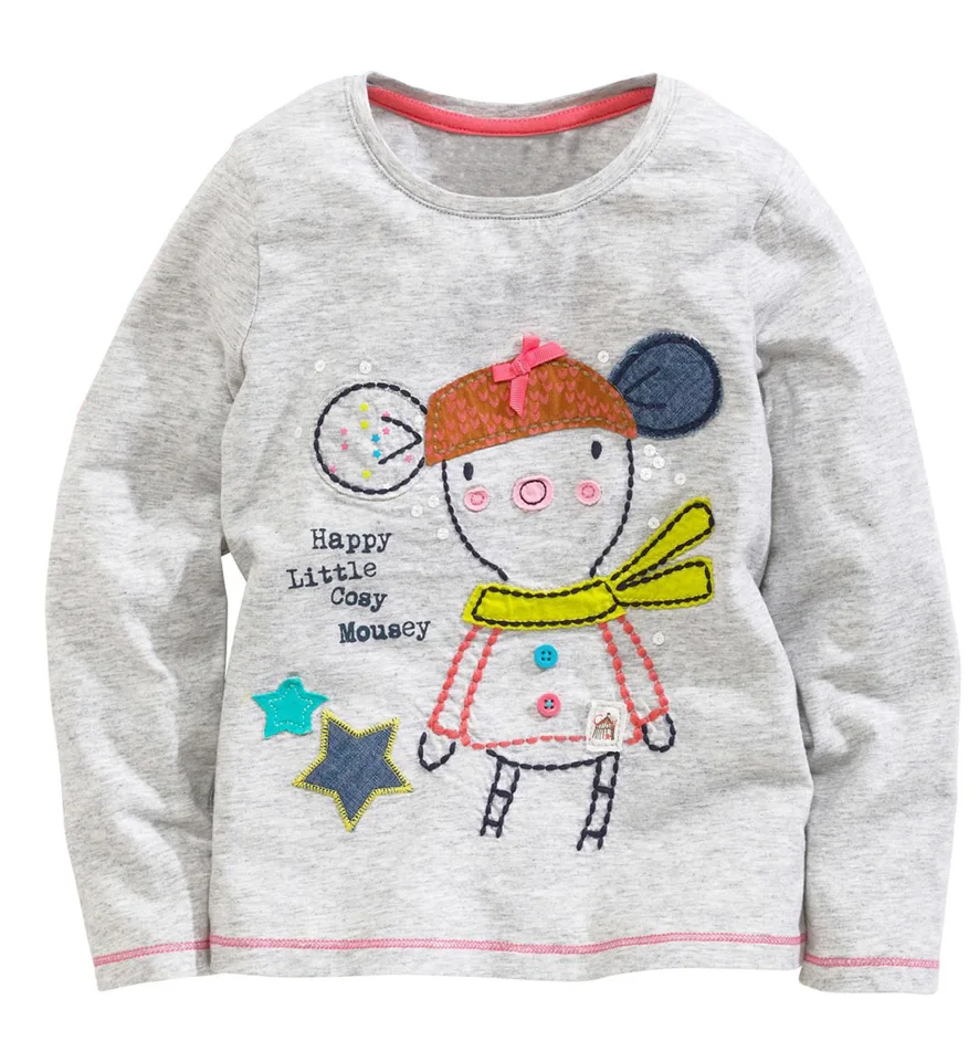 

Children T Shirts Baby Tops Long Sleeve 2018 Autumn Kids Tee shirt Spring Cute Print Brand t-shirt children Clothing
