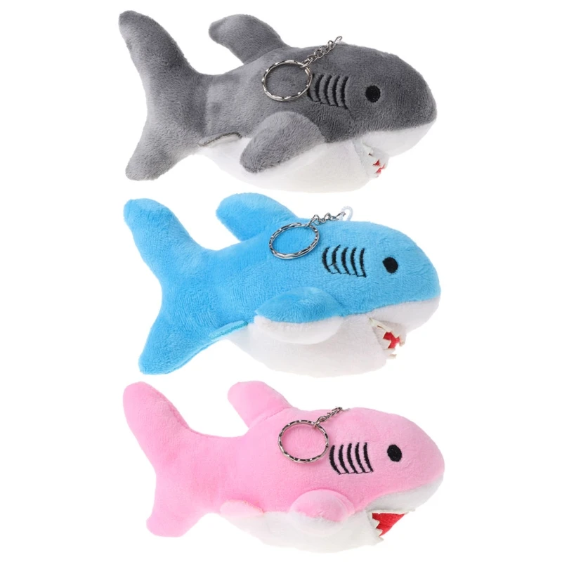 

Cartoon Shark Plush Toys Stuffed Animals Kids Baby Toy Keychain Children Gift