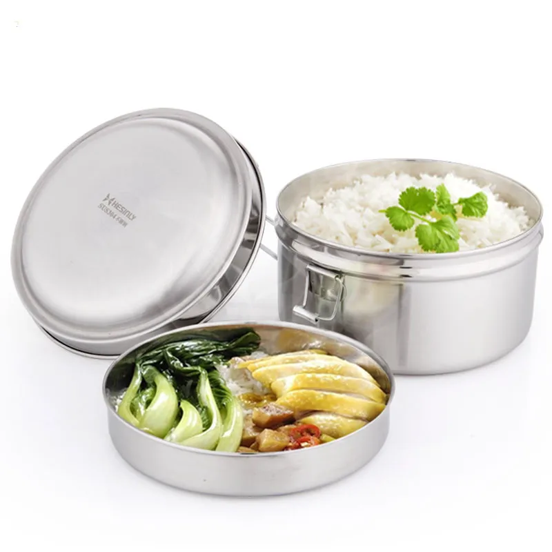 Portable stainless steel lunch box student adult lovable bento boxes