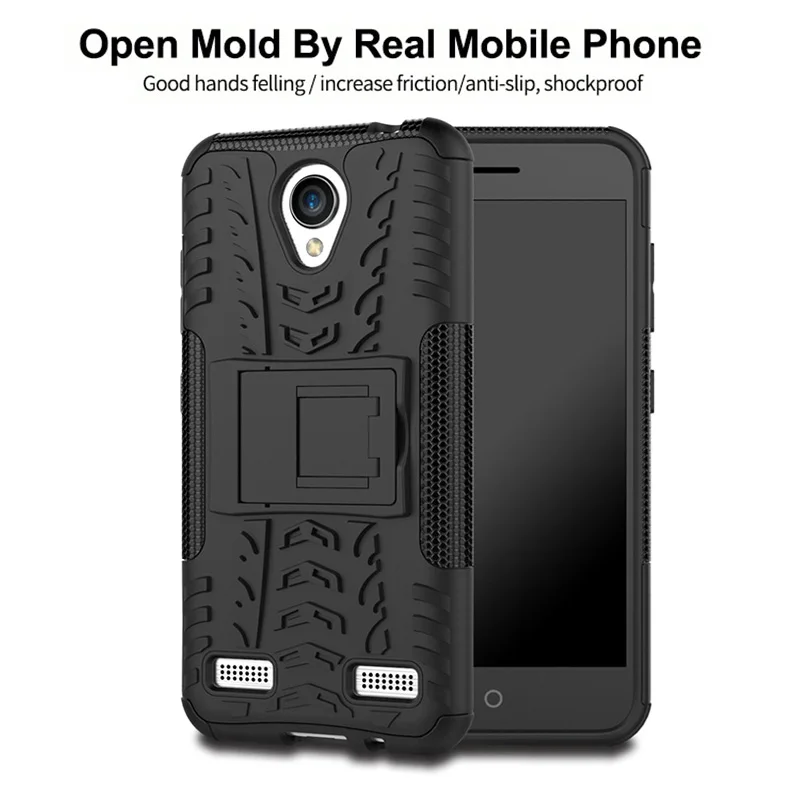 Силиконовый чехол для смартфона ZTE Blade A520 противоударный из ТПУ + PC Etui A510 V6 Plus V7 Lite V8