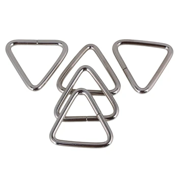 

20pcs Metal triangle Rings and Triangle Loop Buckle for Luggage Handbags 2.5cm