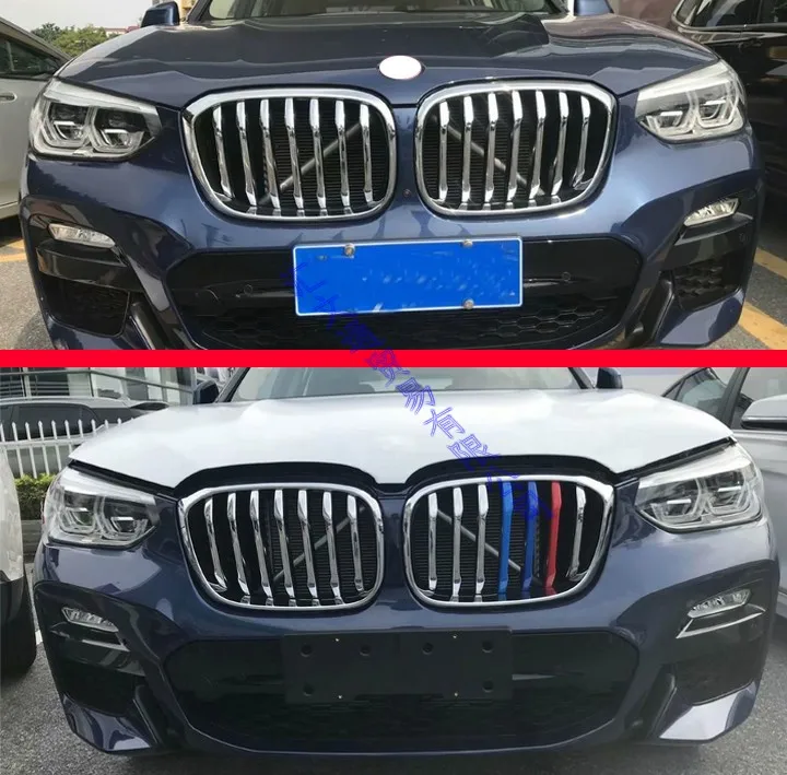 14 шт. хромированная крышка решетки радиатора для BMW X3 G01 2018 2019 ABS | Автомобили и