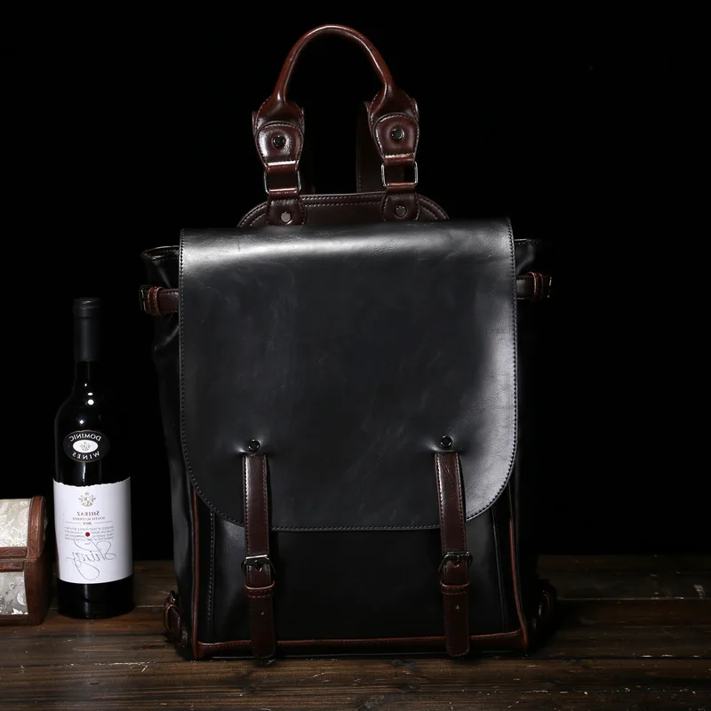 

Man England School Bag Casual Backpack Large Capacity Functional Fashion Package