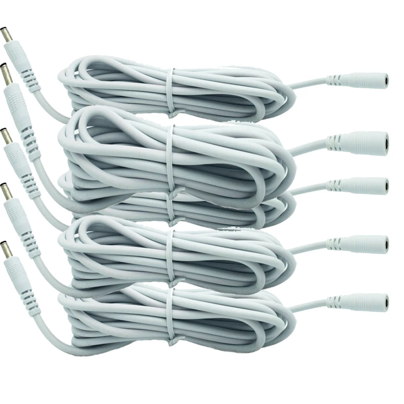White DC 5V Extension Power Cable Cord 3M 3 5 1 35 For IP Camera EasyN
