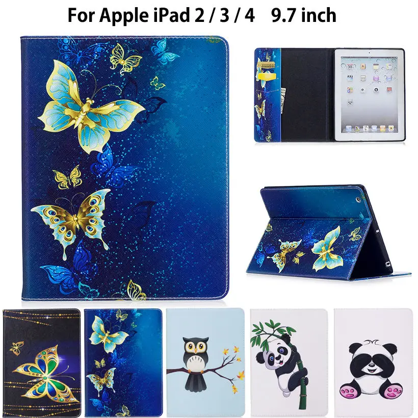 Fashion Panda Owl Pattern Case For Apple ipad 2 3 4 Smart Case Cover For iPad4 iPad 3 iPad2 Funda Tablet PU Leather Stand Shell apple-ipad-case : image Fashion Panda Owl Pattern Case For Apple ipad 2 3 4 Smart Case Cover For iPad4 iPad 3 iPad2 Funda Tablet PU Leather Stand Shell apple-ipad-case