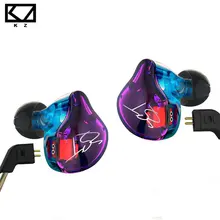 Buy KZ ZST Colorful Balanced Armature With Dynamic In-ear Earphone BA Driver Noise Cancelling Headset With Mic Replacement Cable