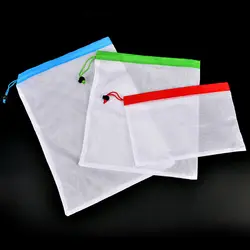 12x Комплект Кухня сумки сетки овощей игрушечные фрукты хранения Drawstring мешок многоразовые