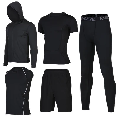 Зимние уличные быстросохнущие комплекты для бега, мужские Компрессионные спортивные костюмы для бега, баскетбола, трико, одежда для спортзала, фитнеса, спортивная одежда - Цвет: TC1689