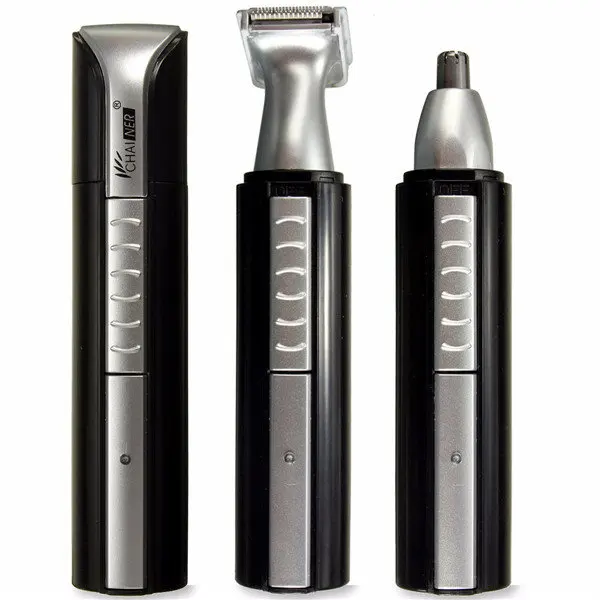 

New 2 in 1 Electric Hair Trimmer Nose Ear Eyebrow Clipper Cleaner Beard Shaver