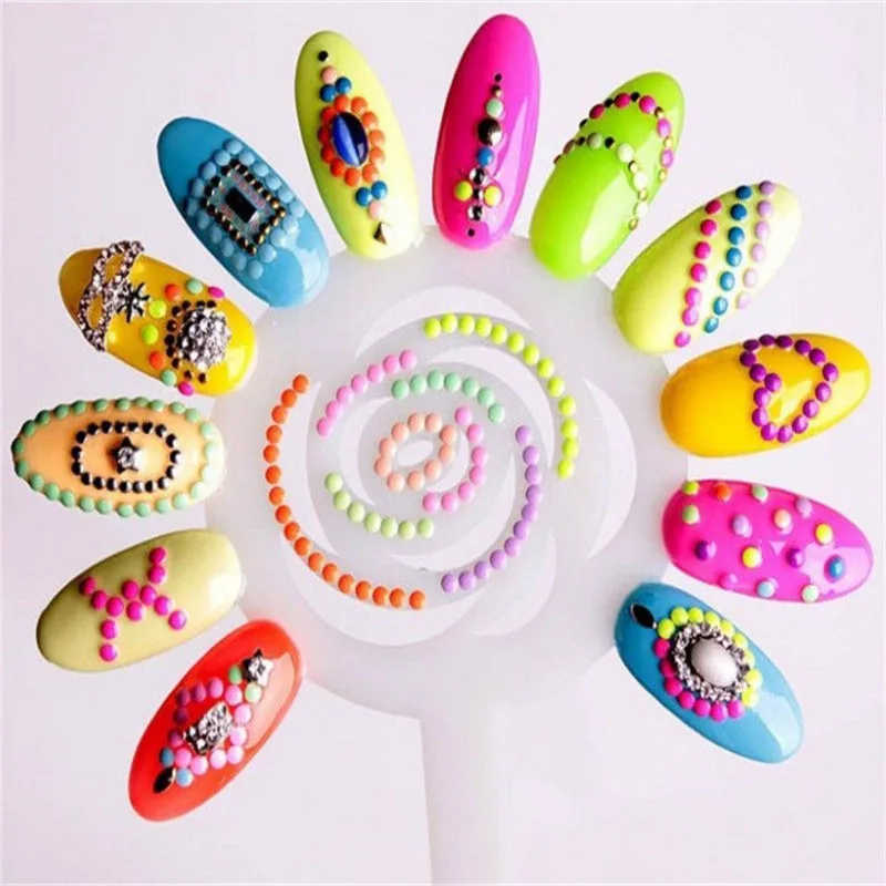 10pcs Set Nail Art Hollow Laser Sticker Stencil Gel Polish Nail Vinyl