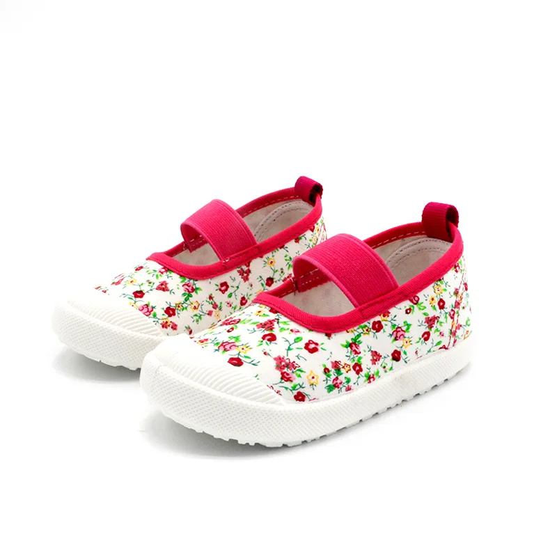 J Ghee весна осень детская обувь для девочек Детская парусиновая обувь Детские повседневные кроссовки цветные конфеты цветы для девочек ЕС 21-30
