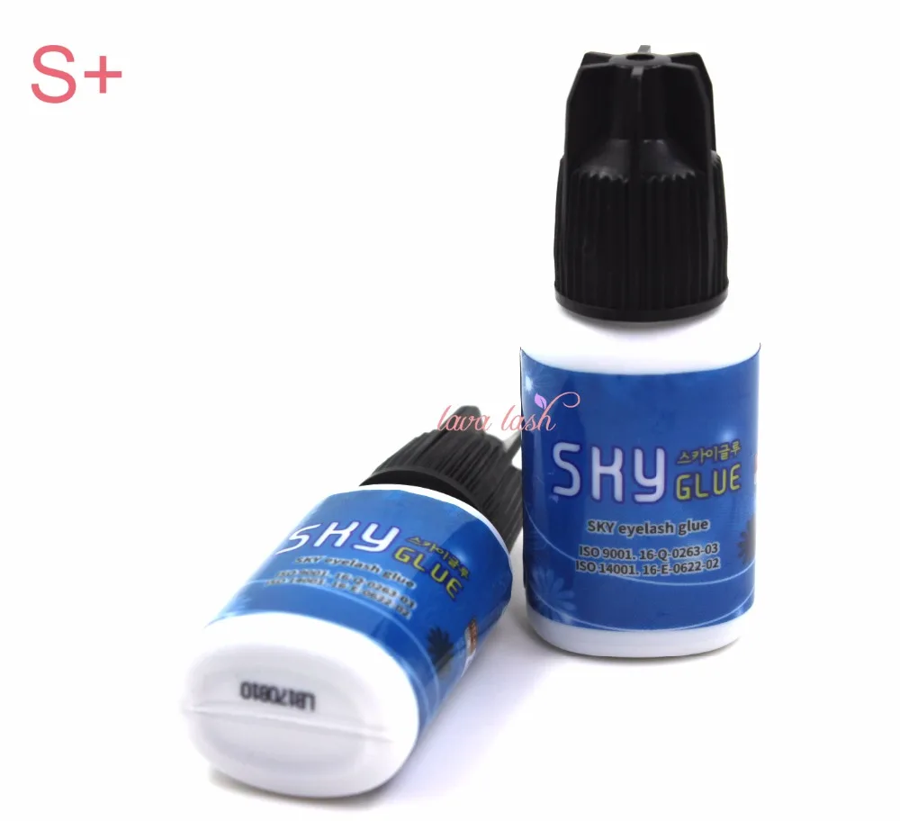 Original S+ glue 3 bottles/lot fast dring Sky Glue Eyelash Adhesive for