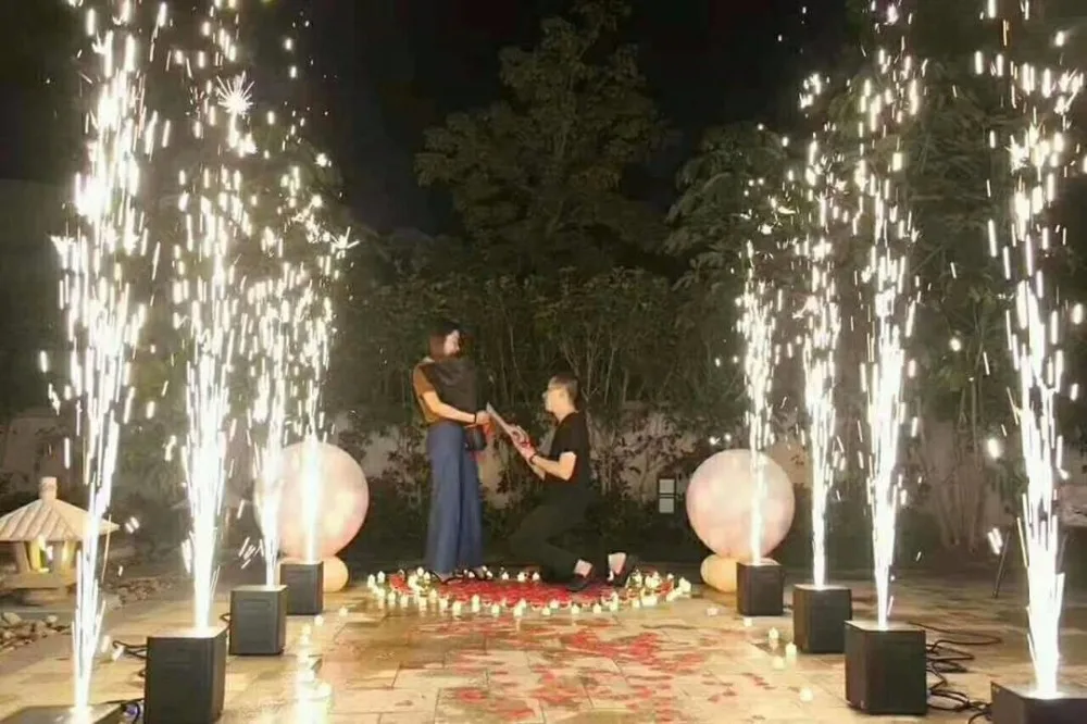 

6pcs/lot GESITE dmx firework machine sparke machine Sparkular for event and party wedding event