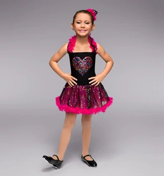 

Girls Love Sequin Ballet Dance Dresses Children Dresses Stage Costumes